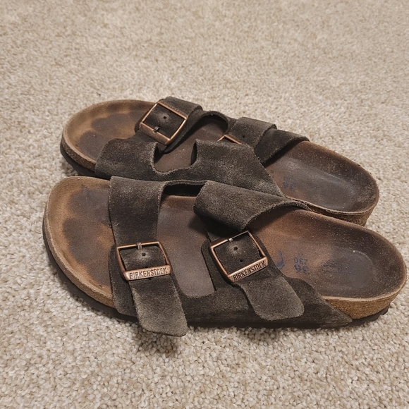 Birkenstock Arizona Womens Brown Suede Sandals Size 36 - Picture 3 of 7